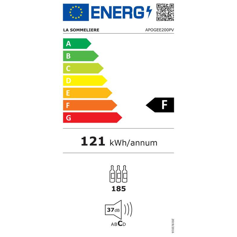 Cave de vieillissement connectée  APOGEE200PV La Sommelière 185 Bouteilles