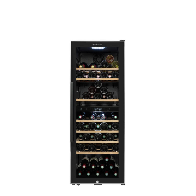 Dual-compartment service wine cellar ECS81.2Z 75 Bottles - La Sommelière