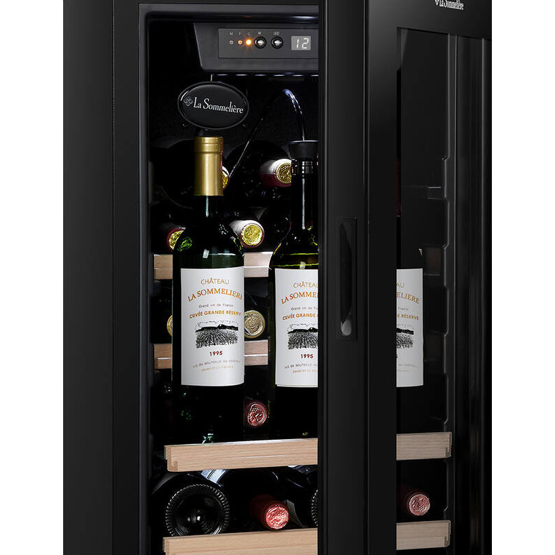 Weinkühlschrank La Sommelière LS38BLACK -  38 Flaschen - Préservin Technologie