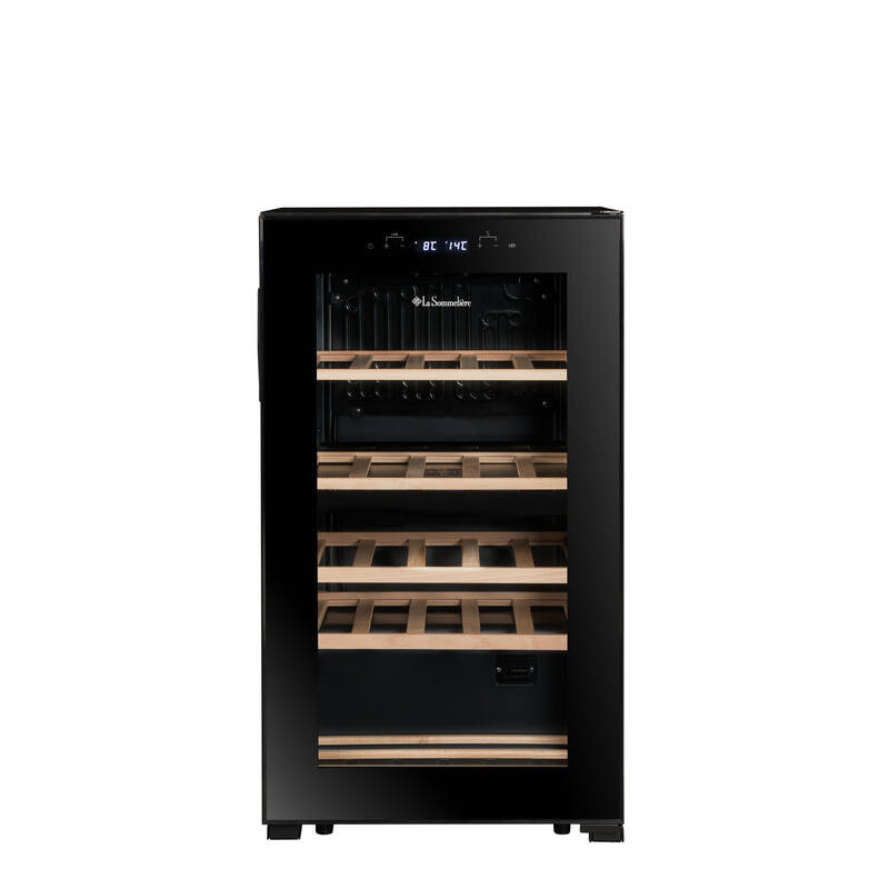 Cave de mise à température double zone SLS32DZBLACK 32 Bouteilles - La Sommelière