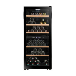 Double zone wine cellar LS102DZSBLACK 102 bottles - La Sommelière