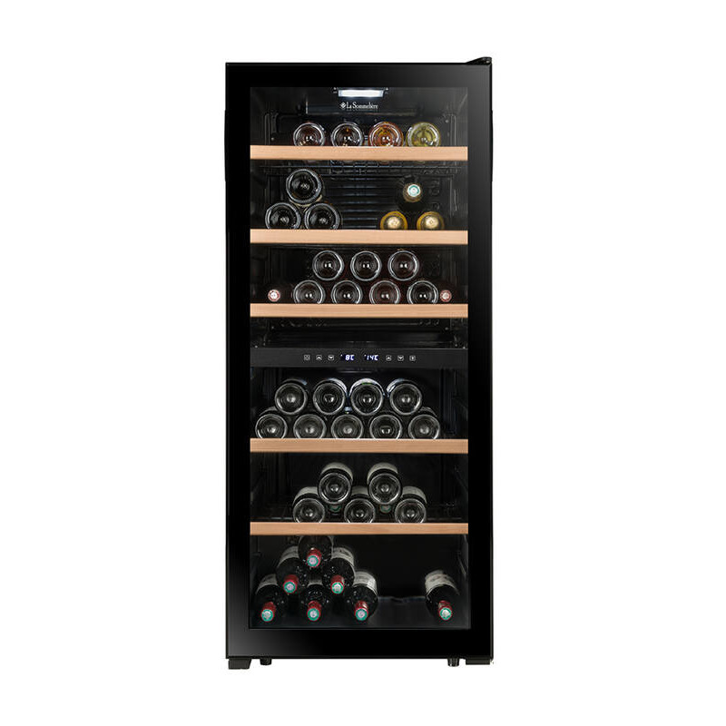 Cave à vin double zone LS102DZSBLACK 102 bouteilles - La Sommelière